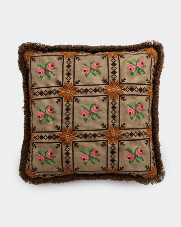 Vintage Needlepoint Pillow