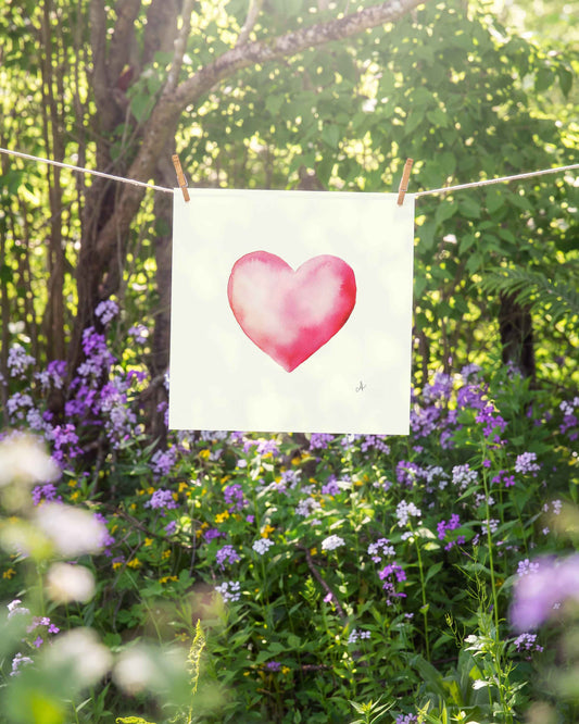 Pink Heart Art Print