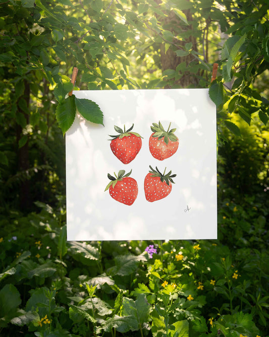 Strawberries Art Print