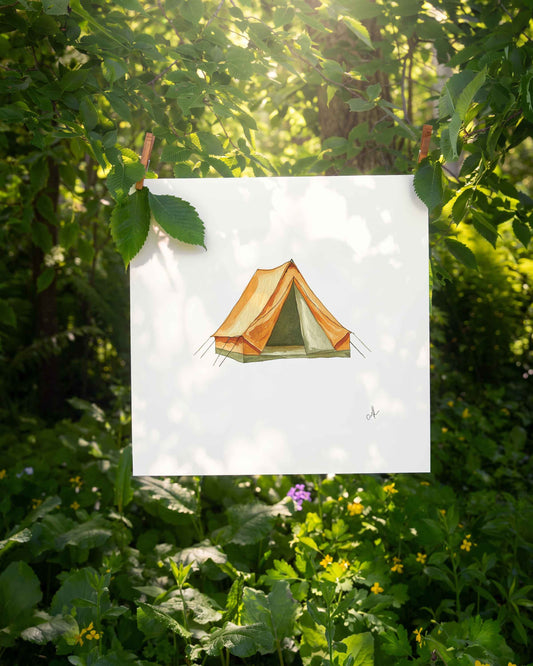 Camp Tent Art Print