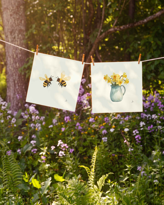 Bumblebees Art Print