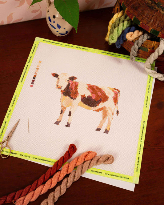 Buttercup the Cow Needlepoint Canvas