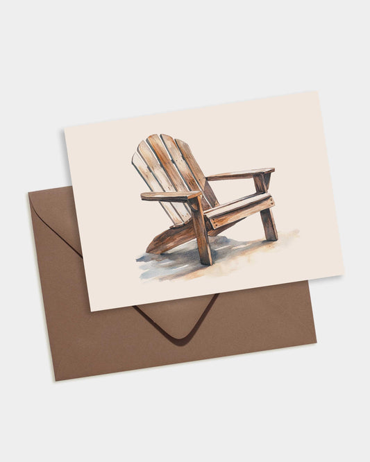 Adirondack Chair Note Card