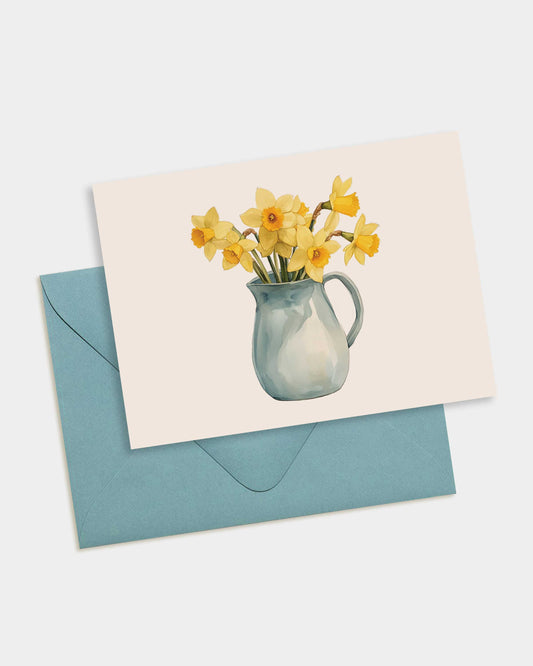 Daffodil Jug Note Card