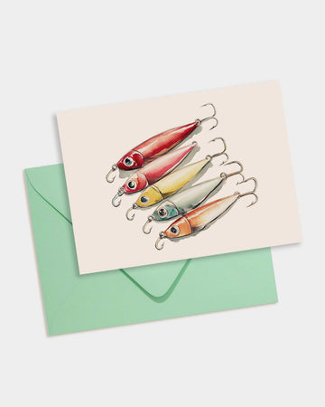 Fishing Lures Note Card
