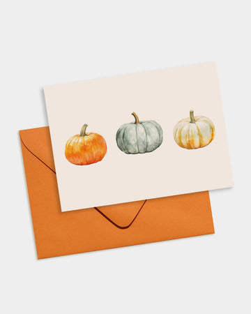 Pumpkin Trio Note Card