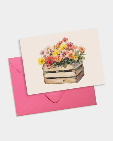 Wildflower Crate Note Card