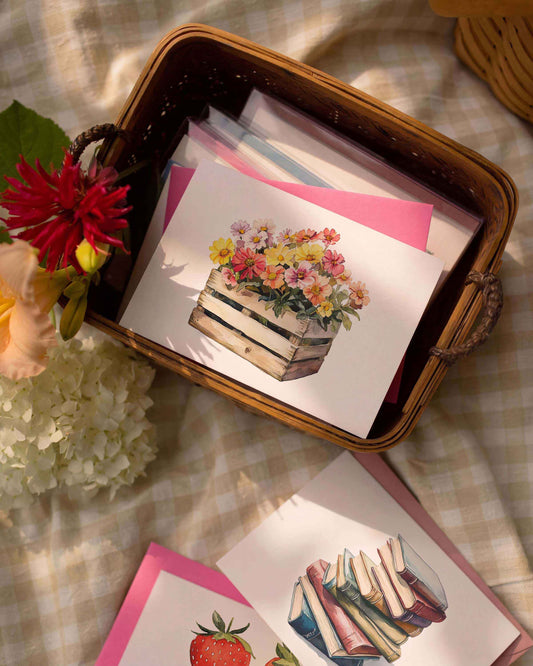 Wildflower Crate Note Card