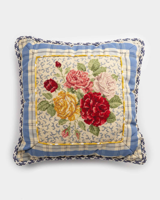 Vintage Needlepoint Pillow