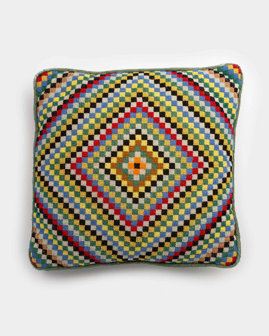 Vintage Needlepoint Pillow