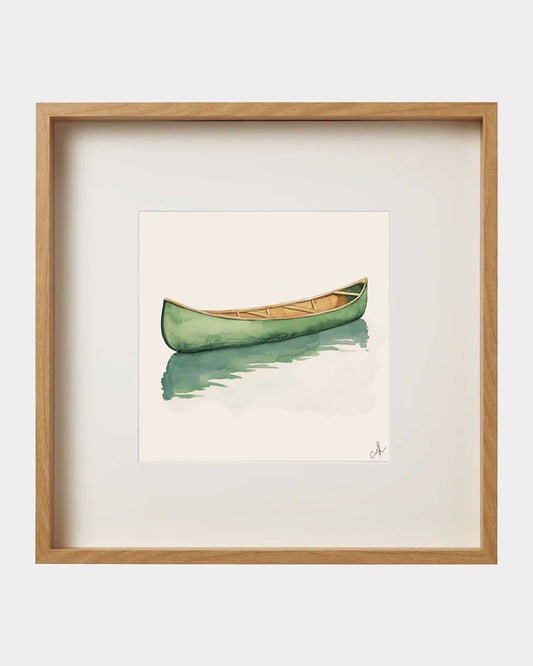 Canoe Framed Art Print