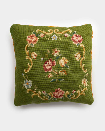 Vintage Needlepoint Pillow