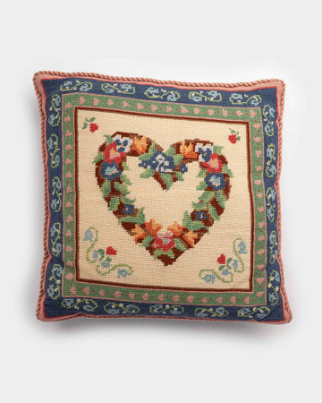 Vintage Needlepoint Pillow