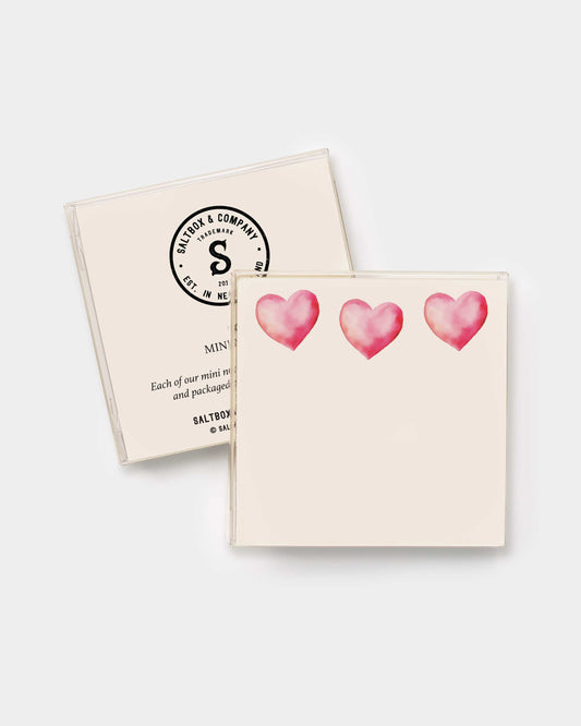 Pink Hearts Mini Notes