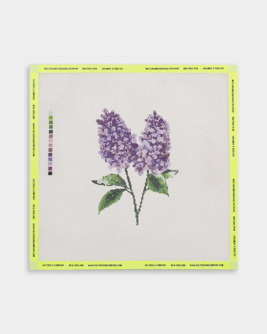 Purple Lilac Needlepoint Canvas