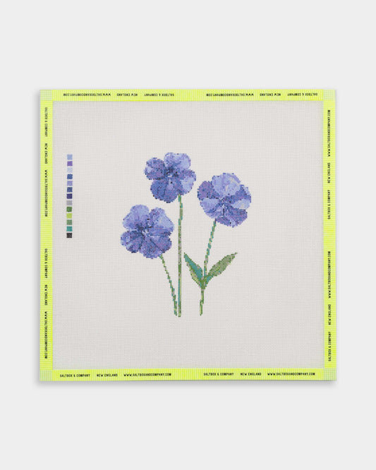 Blue Violet Needlepoint Canvas
