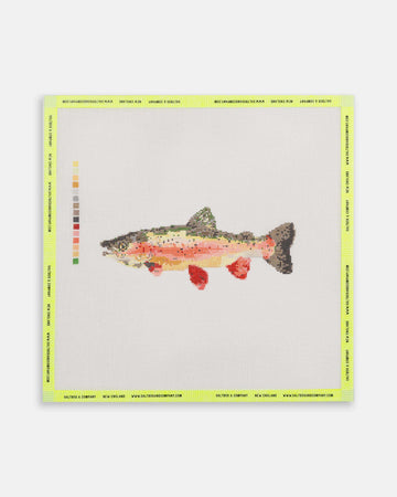 Rainbow Trout Needlepoint Canvas