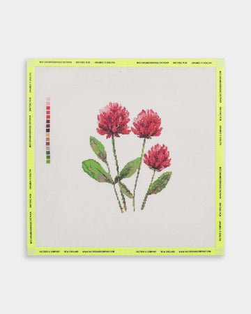 Red Clover Needlepoint Canvas