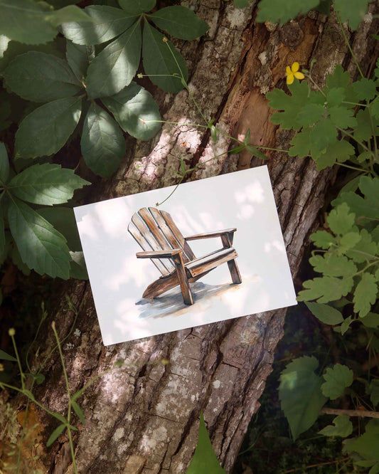 Adirondack Chair Note Card