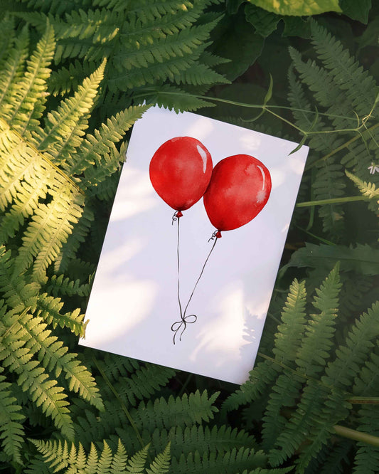 Balloons Note Card