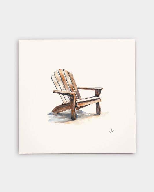 Adirondack Chair Art Print