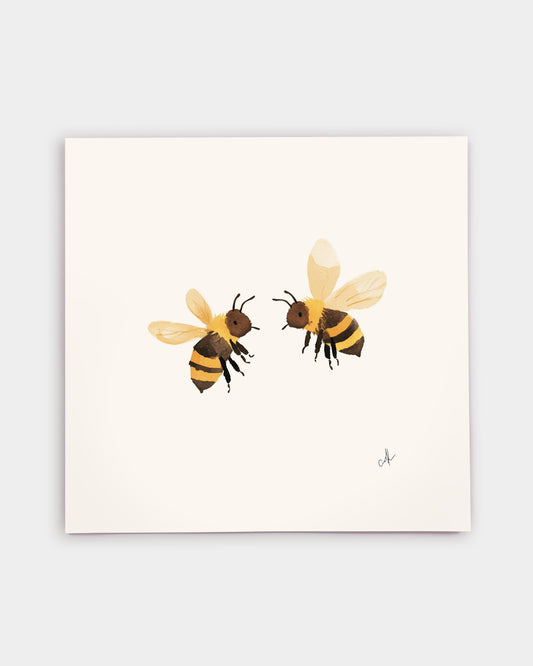 Bumblebees Art Print