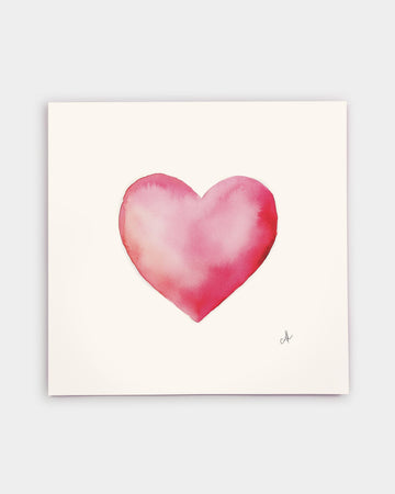 Pink Heart Art Print
