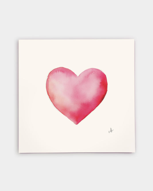 Pink Heart Art Print