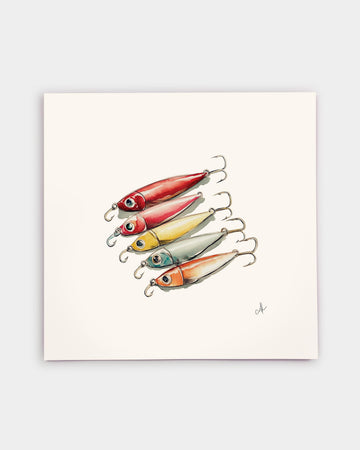 Fishing Lures Art Print