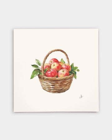 Orchard Basket Art Print