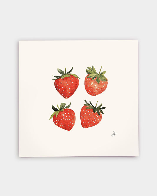 Strawberries Art Print