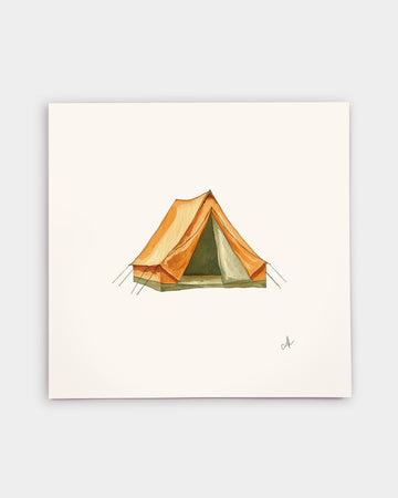 Camp Tent Art Print
