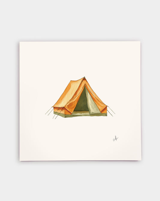 Camp Tent Art Print