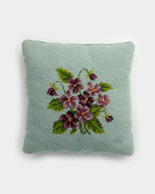Vintage Needlepoint Pillow