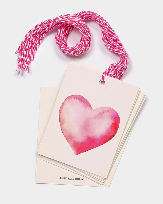 Pink Heart Gift Tags