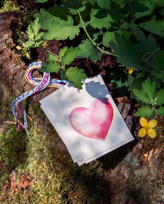 Pink Heart Gift Tags