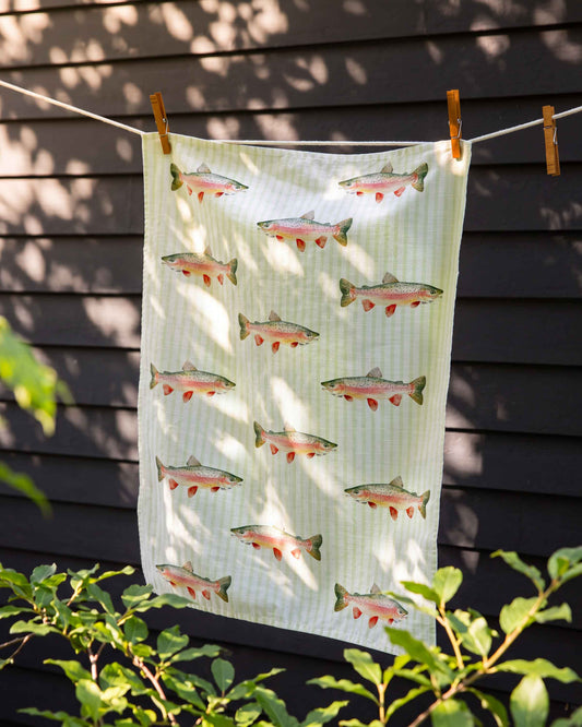 Rainbow Trout Tea Towel