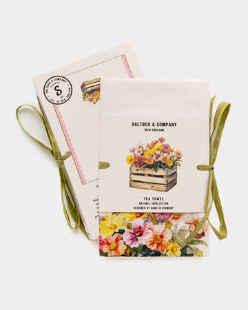 Wildflower Crate Tea Towel