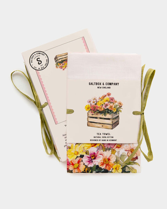 Wildflower Crate Tea Towel
