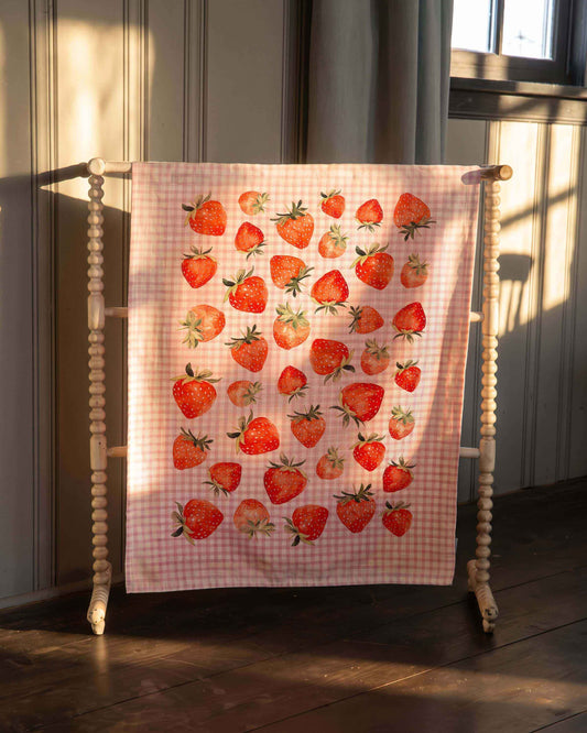 Strawberries Tea Towel