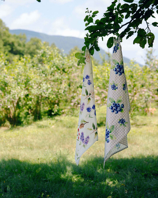Blueberries Tea Towel