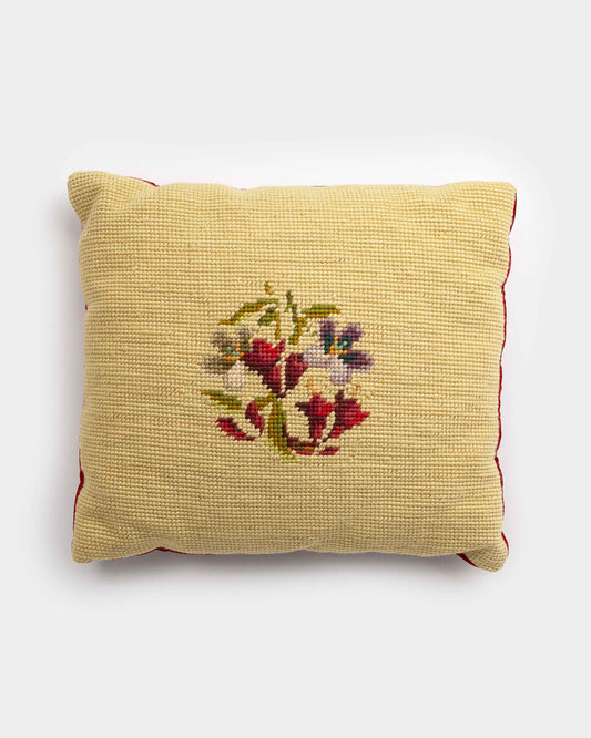 Vintage Needlepoint Pillow